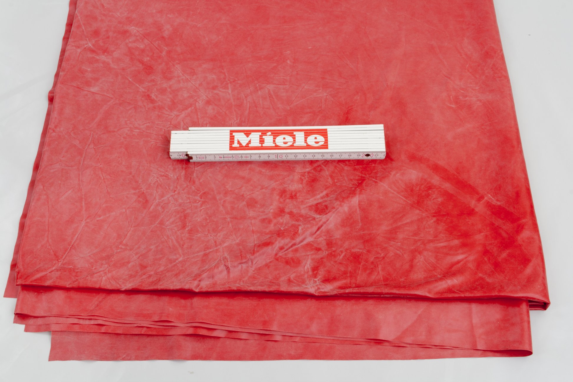 LATEX RUBBER GUMMI BETTLAKEN BEDSHEET 300cm x 250cm 4D 0,3mm ROT